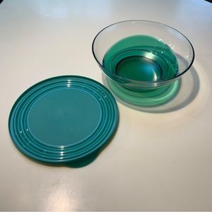 Tupperware Sheerly Elegant Acrylic bowl emerald green 1.5L or 6.5 c #4817 #4818